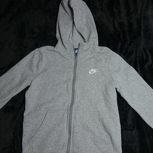Nike Heather Gray Full-Zip Hoodie